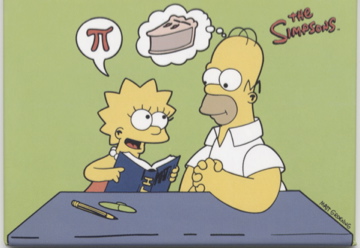 Lisa and Homer enjoying pi image