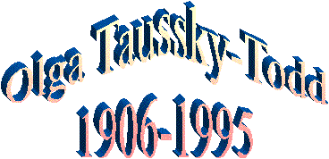 Olga Taussky-Todd
1906-1995